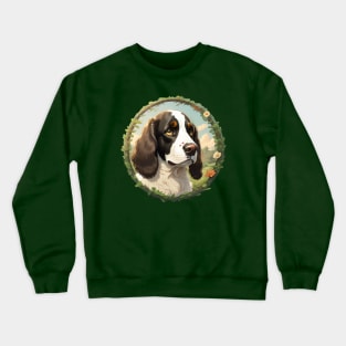 Springer Spaniel Green Fields Crewneck Sweatshirt